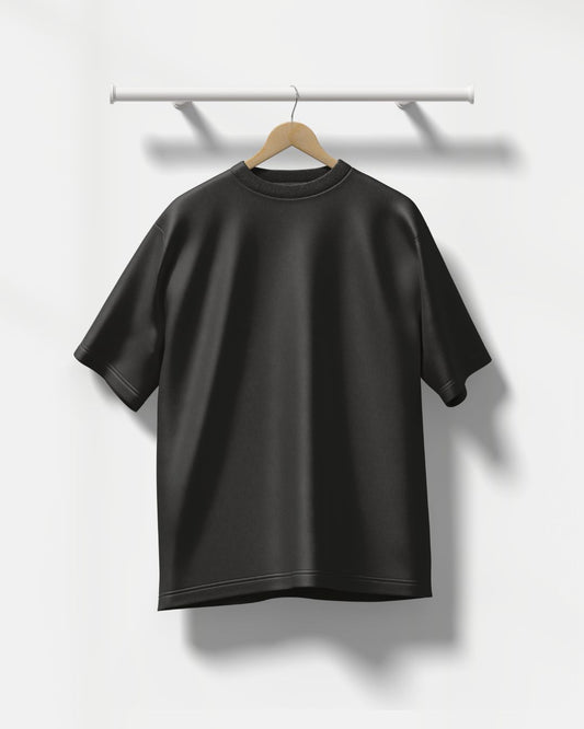 Born To Be A Coder Black Oversized T Shirt