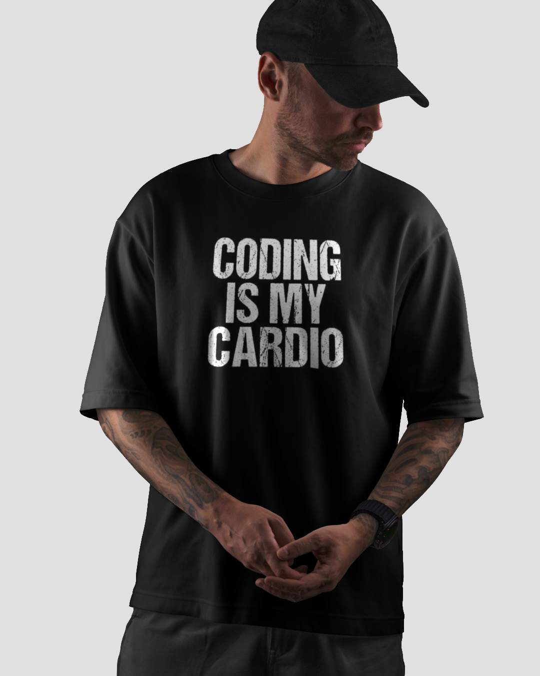 I Am First Programmer 0 Index Oversized Black Men