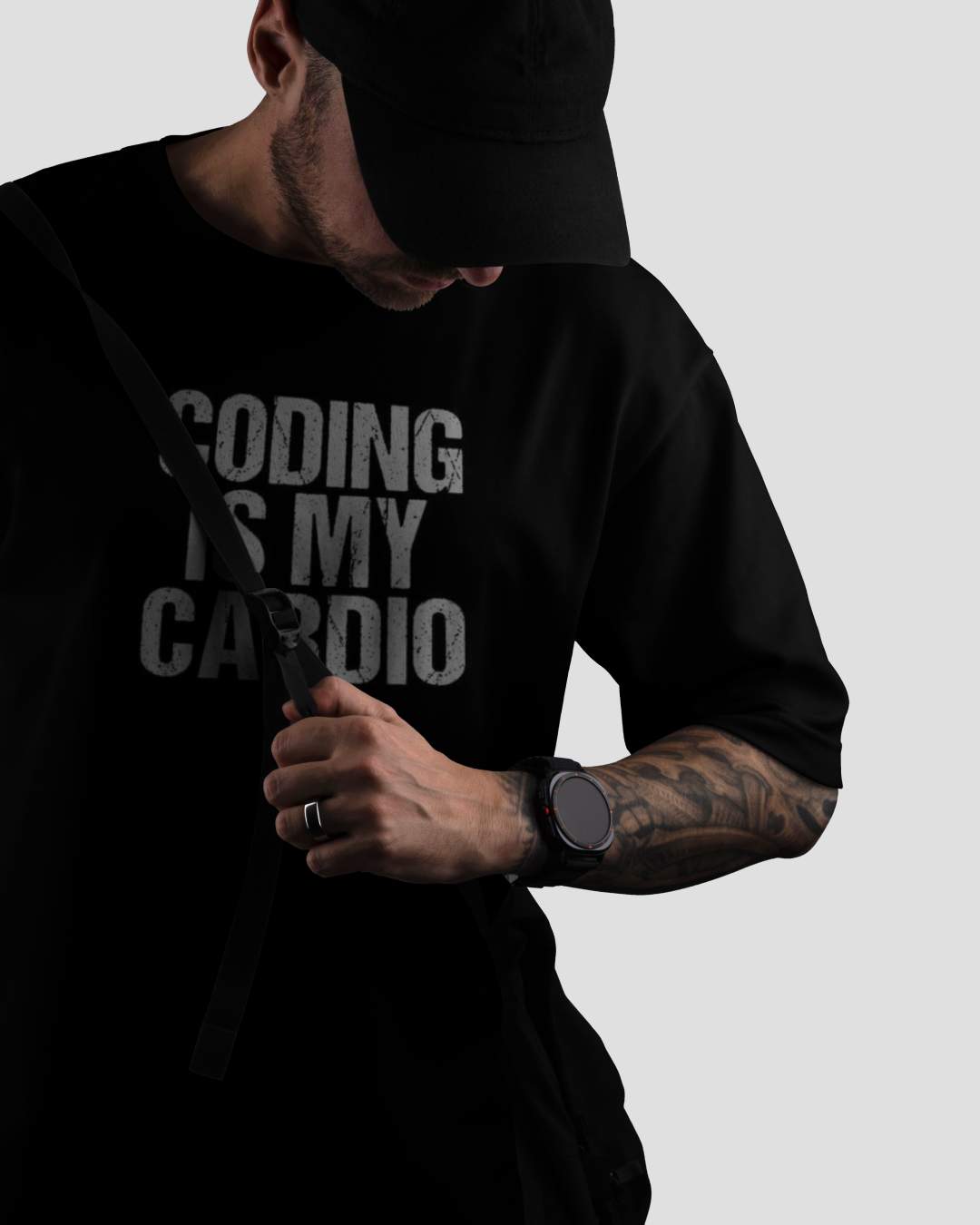 I Am First Programmer 0 Index Oversized Black Men