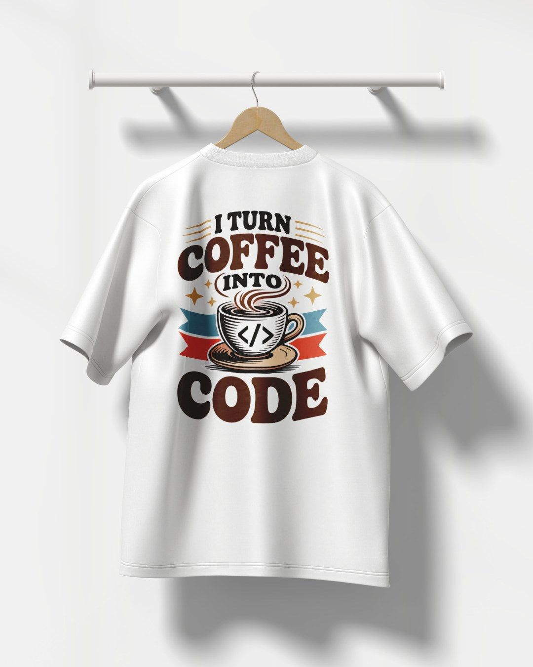 Coffee To Code Oversized T Shirt